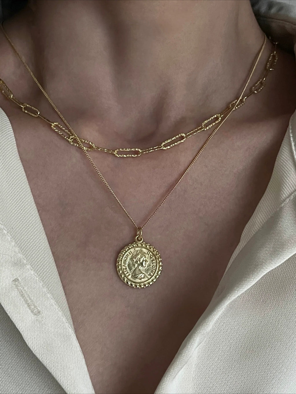 Queen Ancient Coin Necklace