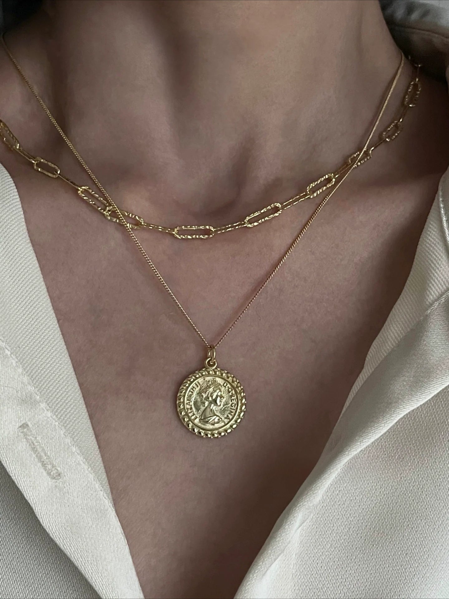 Queen Ancient Coin Necklace
