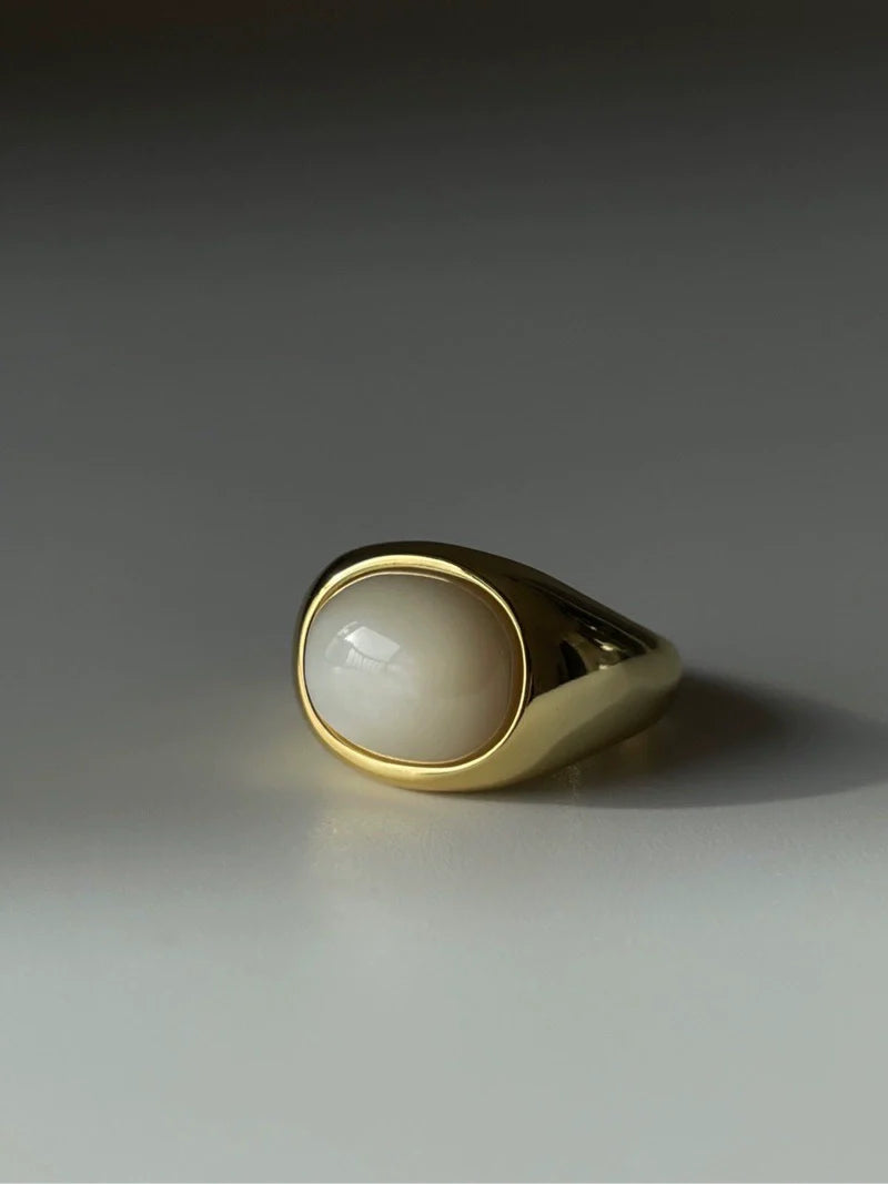 French Elegant Fritillary Stone Ring