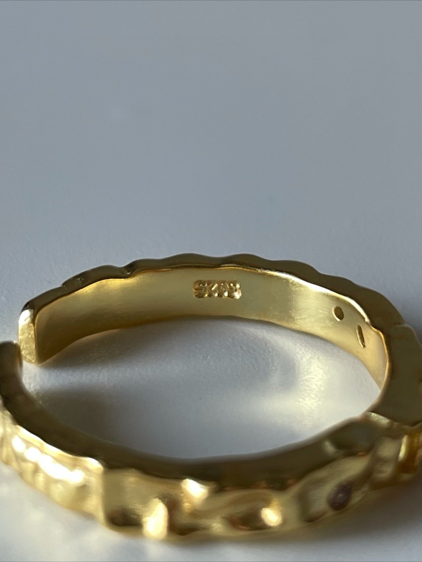 Gem Inlaid Silver Ring
