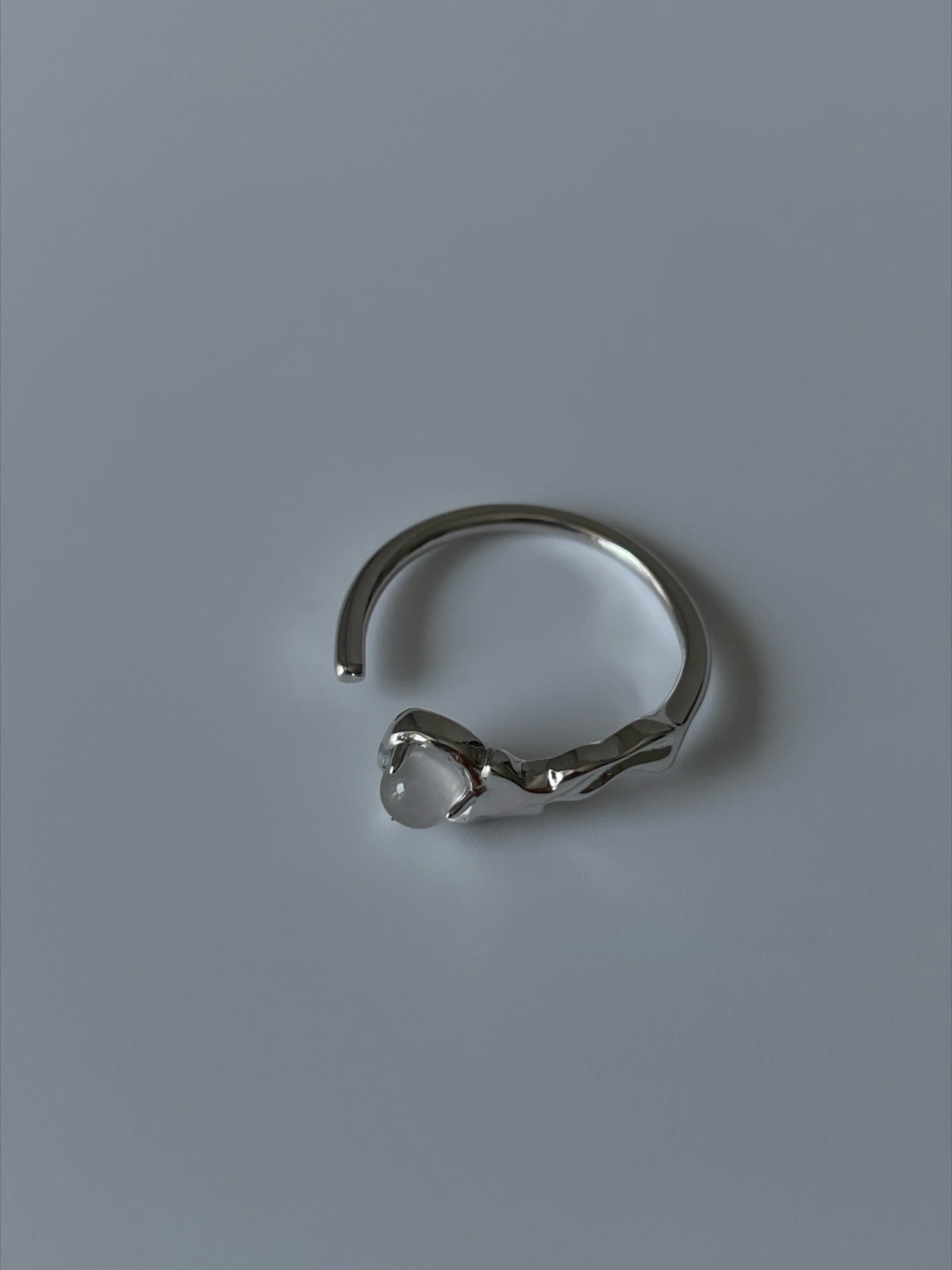 Sterling Silver Ring with Crystal
