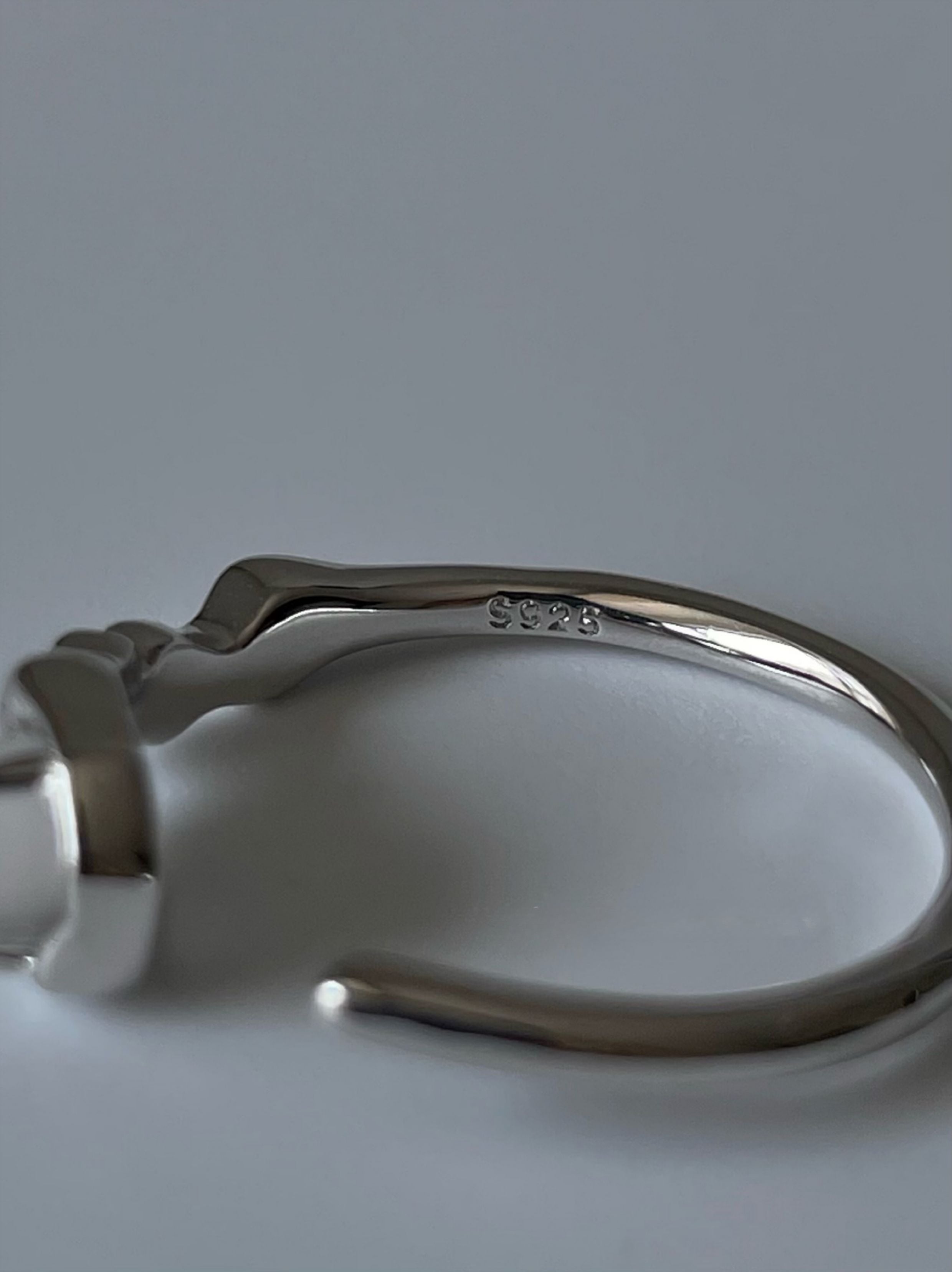Sterling Silver Ring with Crystal