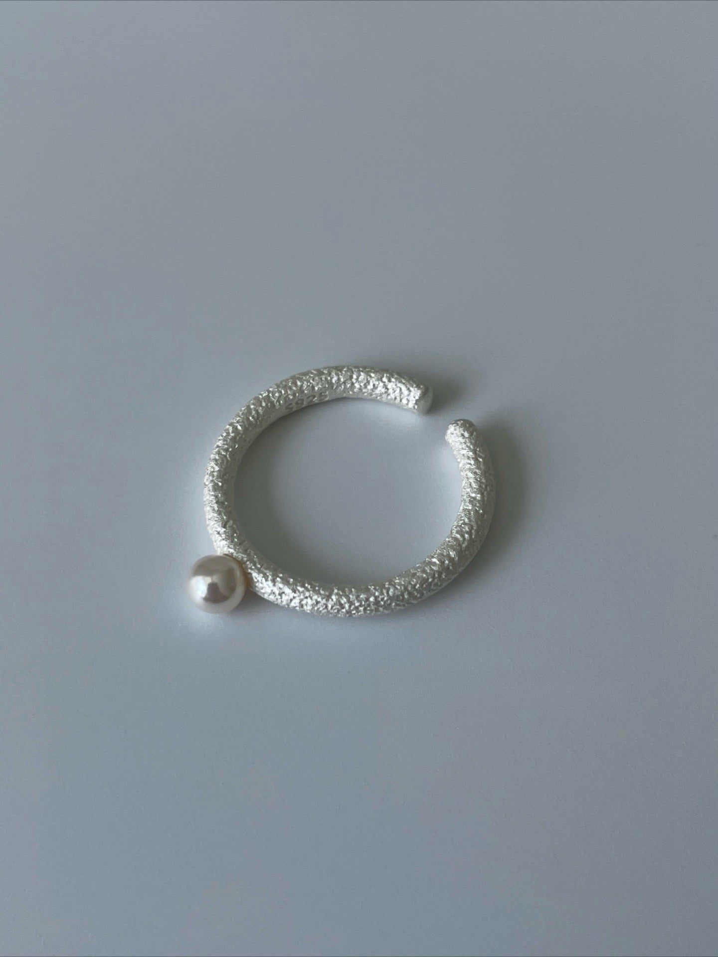 Premium Ceramic Sense Treasure x Bead Burnt White Ring